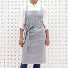 Load image into Gallery viewer, Blue Crossback Bib Apron Aprons Powered by People 
