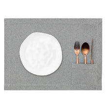 Load image into Gallery viewer, Placemats - Blue With Pocket / Set Of 4 Placemats Powered by People 
