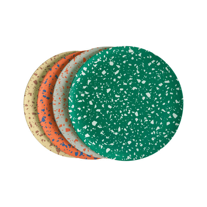 Terrazzo Assorted Side Plates, Set of 4 PLATES Xenia Taler 