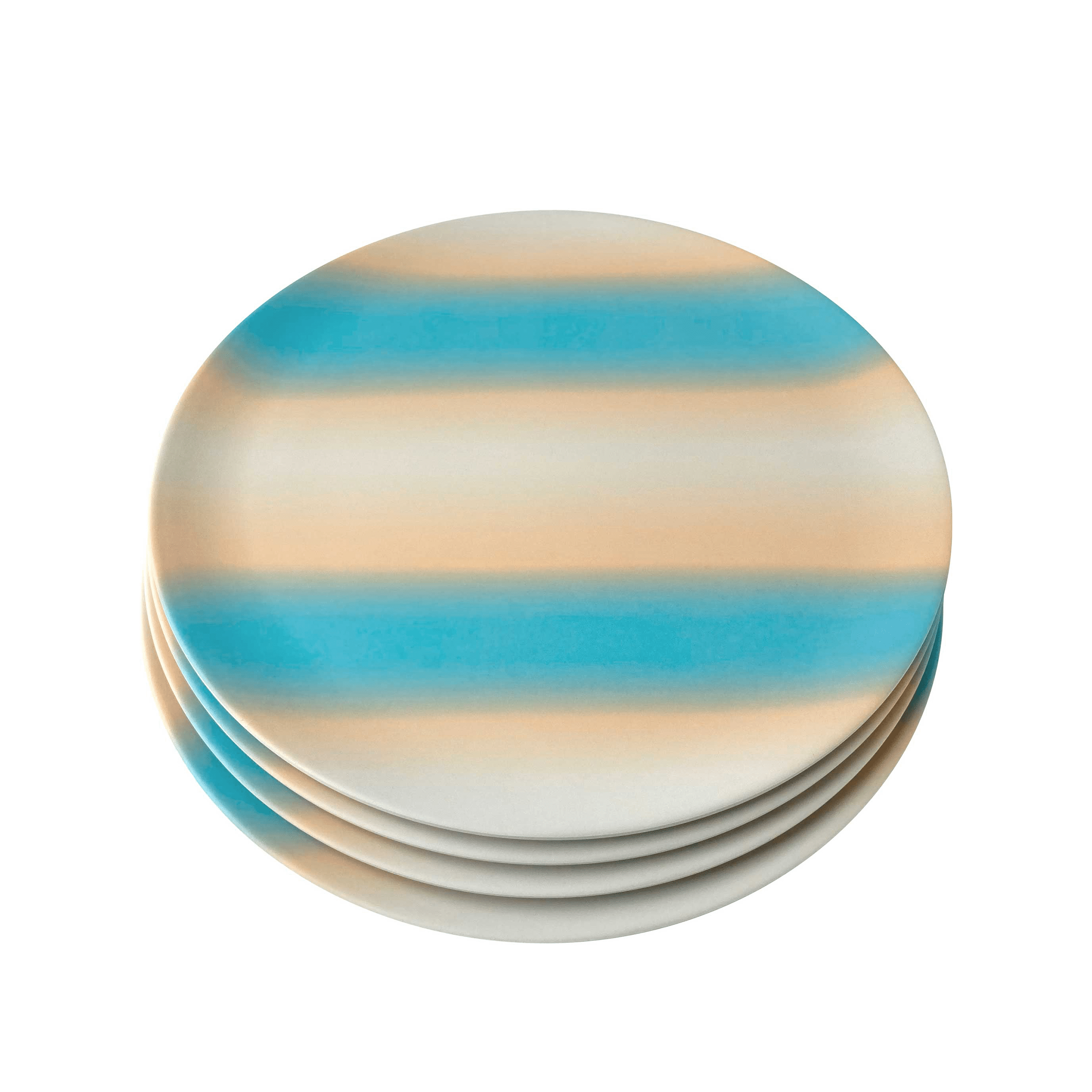 Xenia Taler Soft Blue Stripe Dinner Plates - Set of 4 – Afternoon Light