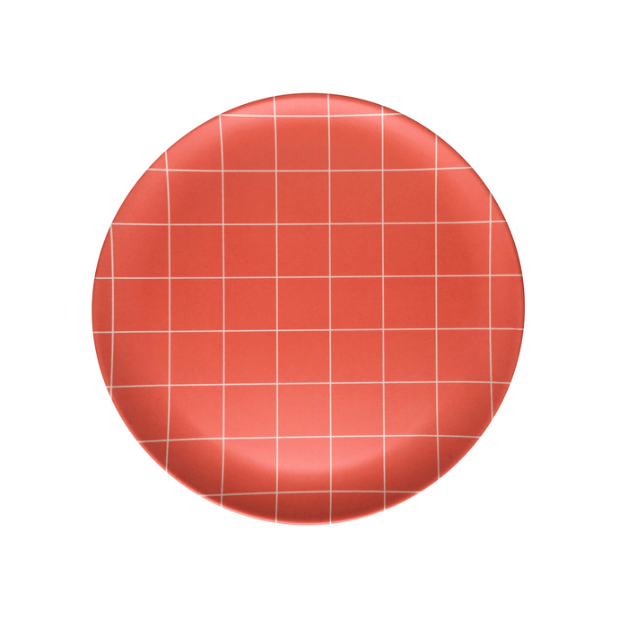 Red Grid Side Plates, Set of 4 PLATES Xenia Taler 