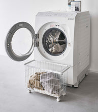 Load image into Gallery viewer, Tower Rolling Wire Basket (14.8&quot; H) - Steel Laundry Baskets Yamazaki Home 
