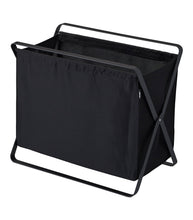 Load image into Gallery viewer, Tower Folding Storage Bin - Steel Laundry Hamper Yamazaki Home Black 
