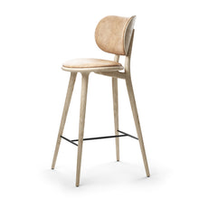 Load image into Gallery viewer, High Stool with Back Rest BAR &amp; COUNTER STOOLS Mater Natural Matt Laquer Oak 
