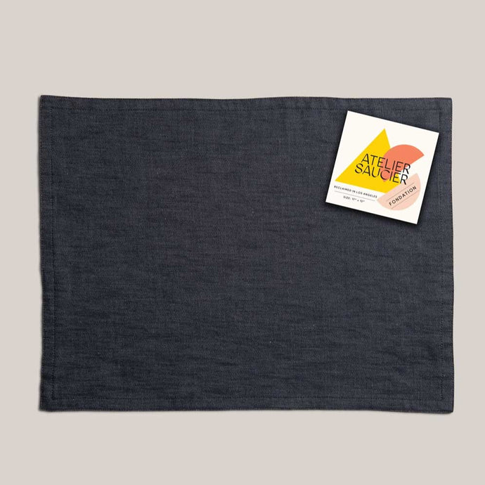 Dark Denim Placemat PLACEMATS Atelier Saucier 