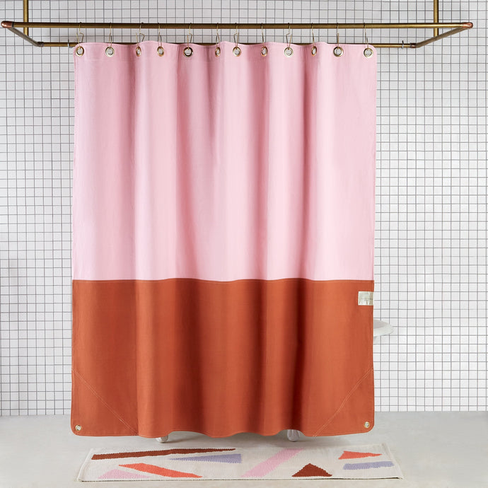 Orient Shower Curtain SHOWER CURTAINS Quiet Town Flamingo 