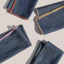 Load image into Gallery viewer, Rainbow Denim Napkins NAPKINS Atelier Saucier 
