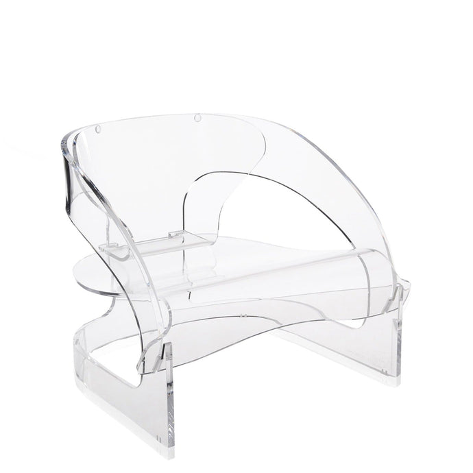 Joe Colombo Low Accent Chair LOUNGE CHAIRS Kartell Crystal 