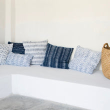 Load image into Gallery viewer, Ikat Pillow Indigo Pillow Intiearth 
