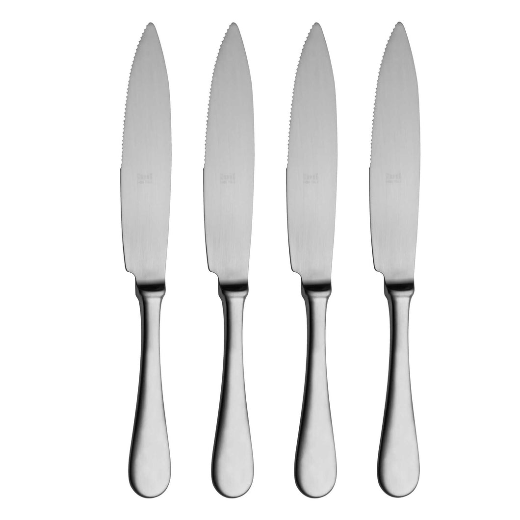 American Steak Knives - Set of 4 STEAK KNIVES Mepra Brushed 