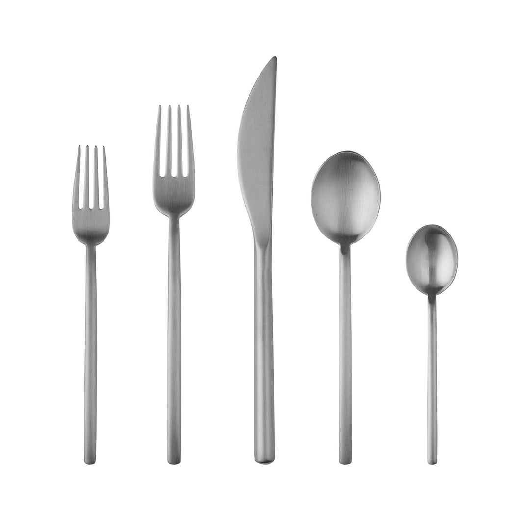 Due Cutlery - 5 Piece Set FLATWARE Mepra Brushed 