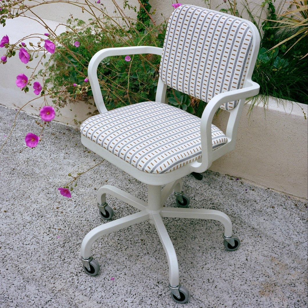 White Officer Chair with Cream Mexidot - Afternoon Light Exclusive OFFICE CHAIRS Emeco 