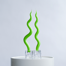 Load image into Gallery viewer, 14&quot; Squiggle Candle Sticks - Set of 2 Candles &amp; Home Fragrances Humber Grass Tight Squiggle 
