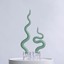 Load image into Gallery viewer, 15&quot; Squiggle Candle Sticks - Set of 2 Candles &amp; Home Fragrances Humber Sage Squiggle 
