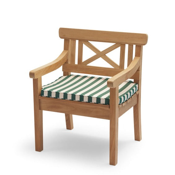Drachmann Chair Cushion OUTDOOR FURNITURE Skagerak Light Apricot/Dark Green Stripe 