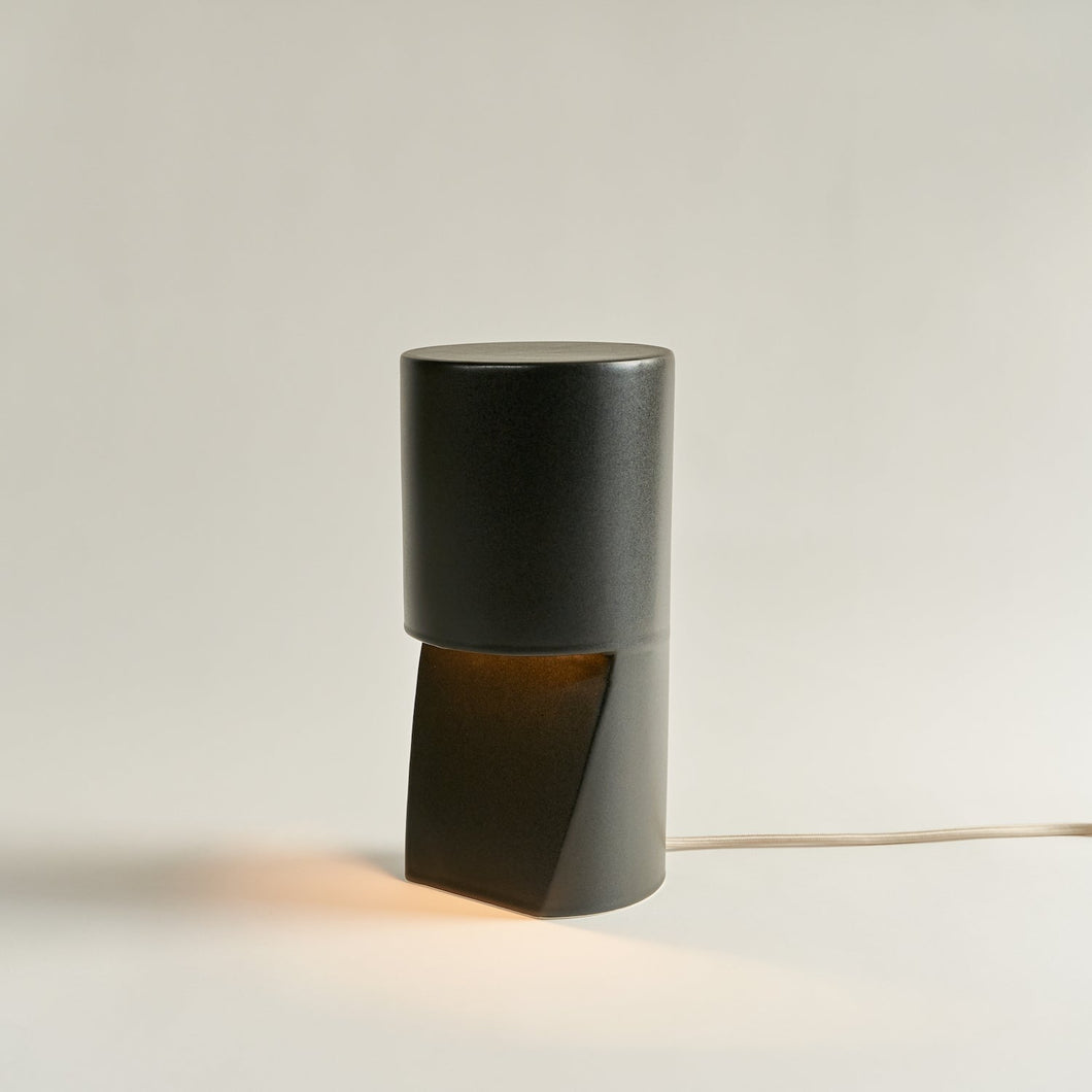 Pillar Light Table & Desk Lamps Dust + Form Matte Charcoal 