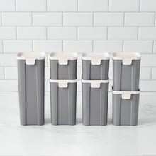 Load image into Gallery viewer, Astrik Dry Storage Canister Set Food Storage Bamboozle 7-Piece Set Slate 

