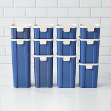 Load image into Gallery viewer, Astrik Dry Storage Canister Set Food Storage Bamboozle 11-Piece Set Cobalt 
