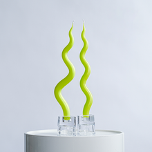 Load image into Gallery viewer, 14&quot; Squiggle Candle Sticks - Set of 2 Candles &amp; Home Fragrances Humber Lime Tight Squiggle 
