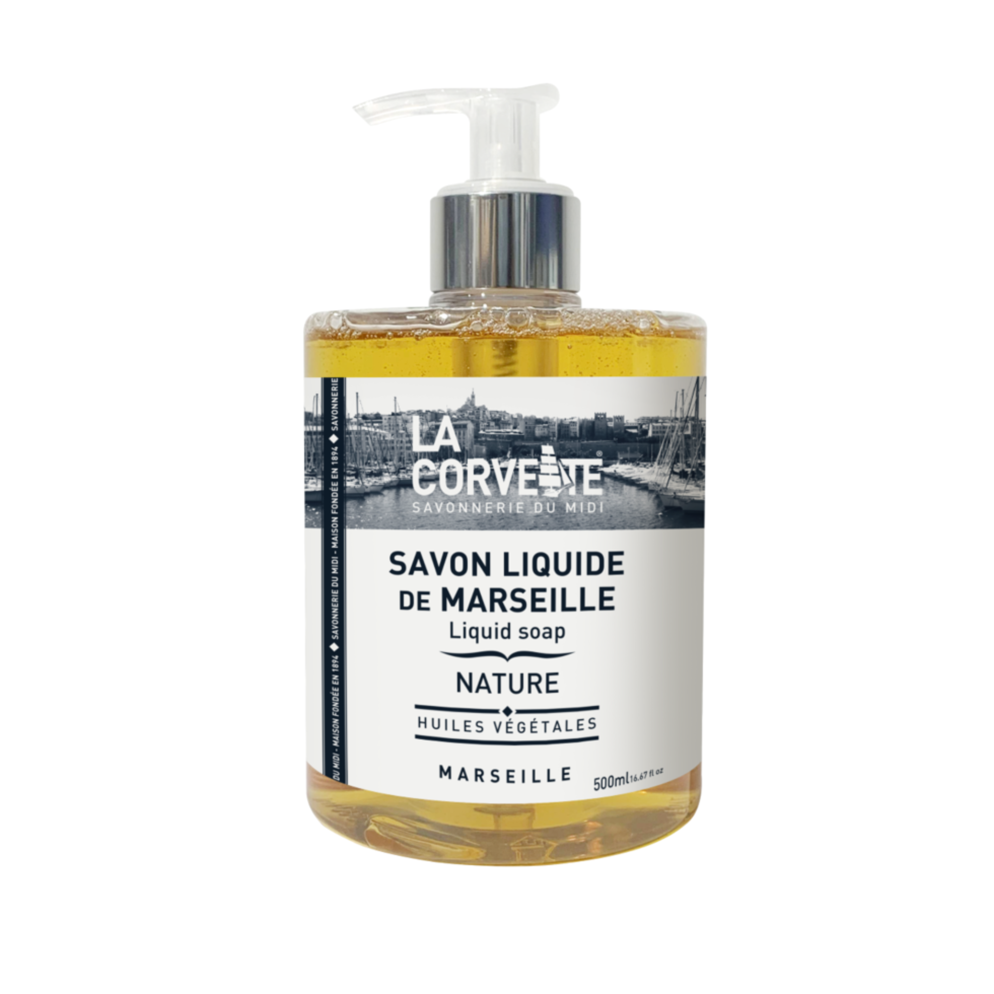 Savon de Marseille liquide nature - 500ml, La Corvette
