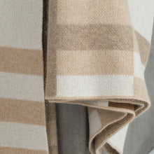 Load image into Gallery viewer, Bauhaus White, Beige, Cognac and Tan Cashmere Throw Hangai Mountain Textiles 
