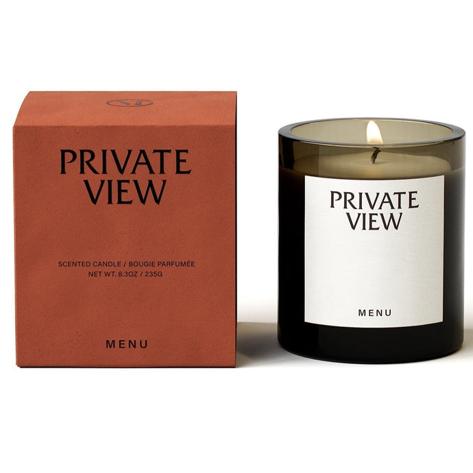 Olfacte Scented Candle, Private View Candles Menu 