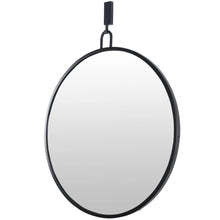 Load image into Gallery viewer, Stopwatch 30-in Round Accent Mirror - Black WALL MIRRORS Varaluz 
