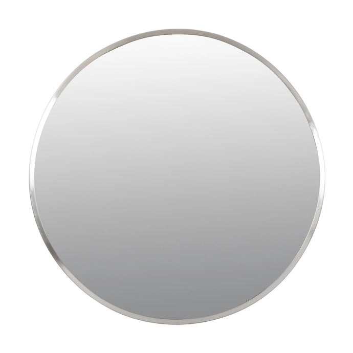 Cottage 30-in Round Mirror - Brushed Nickel WALL MIRRORS Varaluz 