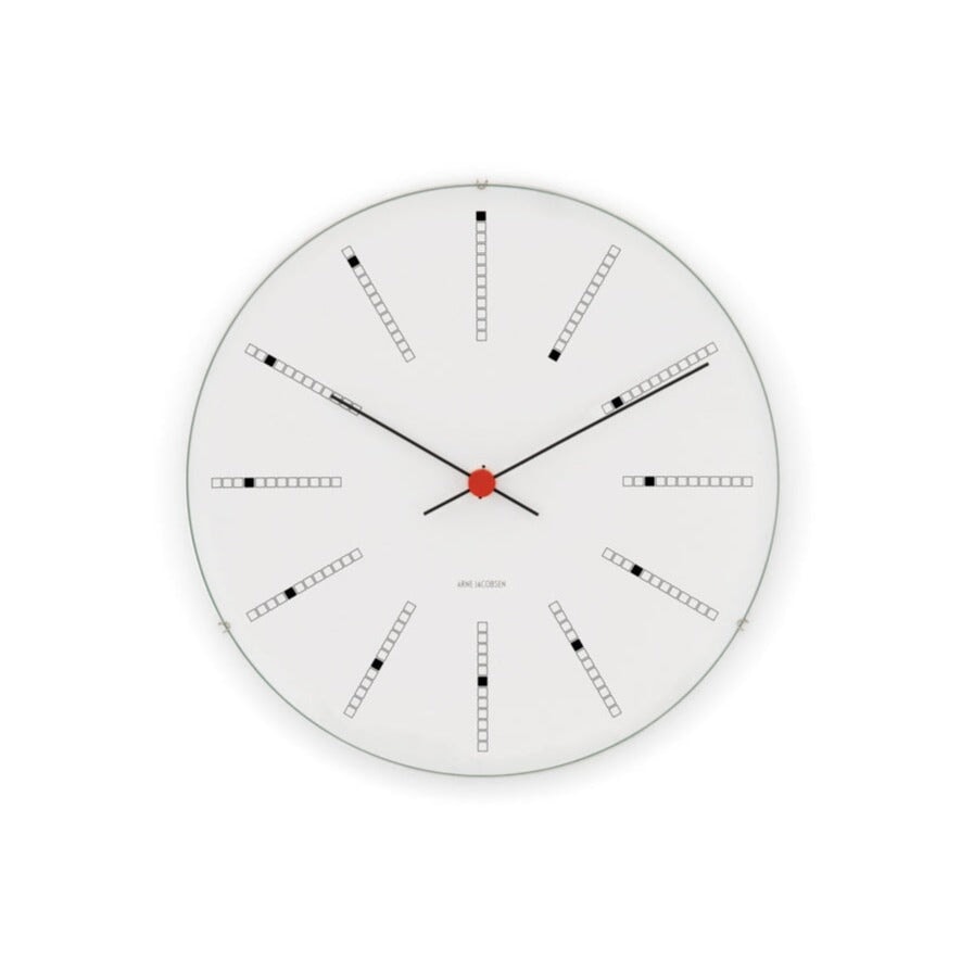 Bankers Wall Clock Clocks Arne Jacobsen White 18.9