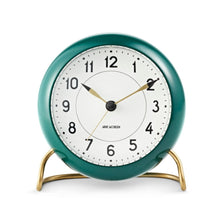 Load image into Gallery viewer, Station Table Clock Clocks Arne Jacobsen Green 
