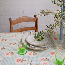 Load image into Gallery viewer, Zara - Hand Block-printed Cotton Table Cloth Table Linen Soil to Studio 
