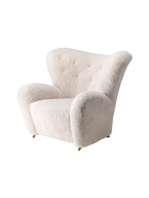The Tired Man Lounge Chair, Sheepskin Accent Chair Menu 
