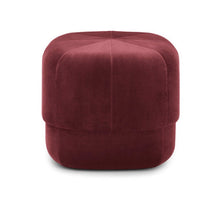 Load image into Gallery viewer, Circus Velour Pouf Stools &amp; Benches Normann Copenhagen Dark Red Small 
