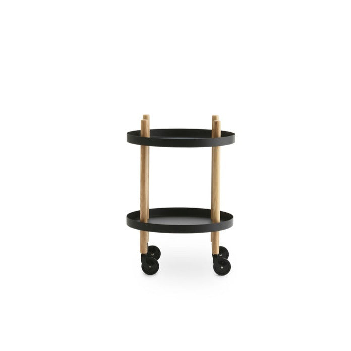 Block Table Bar Carts & Credenzas Normann Copenhagen Black Round 
