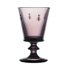 Load image into Gallery viewer, Bee Wine Glass - Set of 6 CUPS &amp; GLASSES La Rochere Eggplant 
