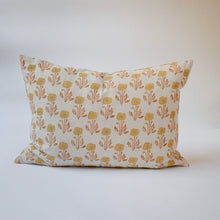 Load image into Gallery viewer, Zoya - Hand Block-printed Linen Pillowcase (Beige) Soil to Studio 
