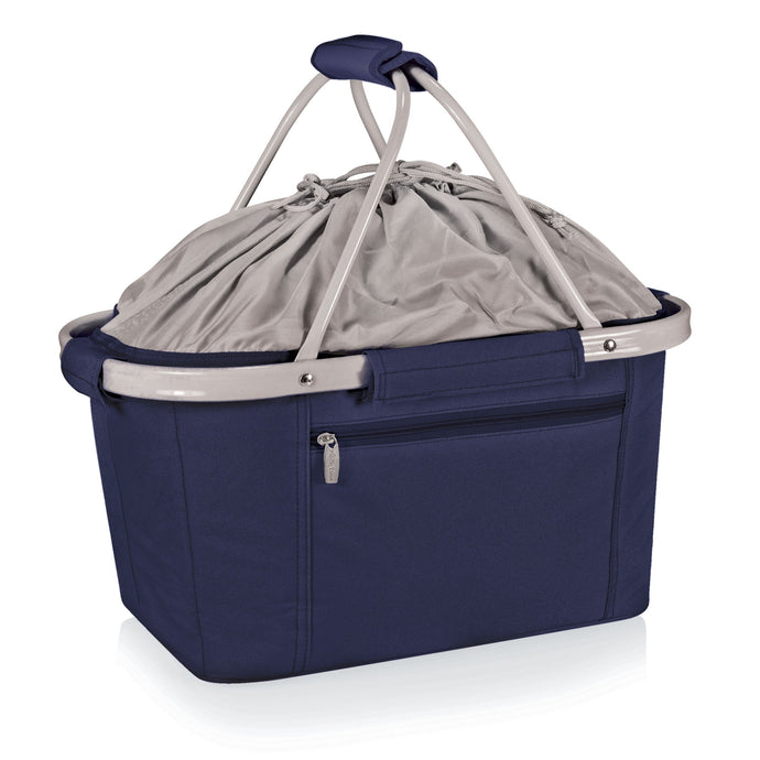 Metro Basket Collapsible Cooler Tote Totes Picnic Time Navy Blue 