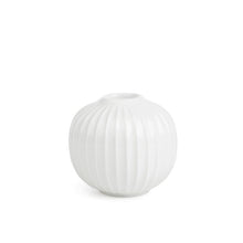 Load image into Gallery viewer, Hammershøi Candle Holder Round White Kähler H: 2.2&quot; Ø: 3.1&quot; 

