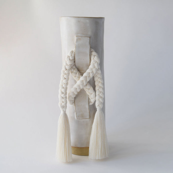 Vase #696 - White vases Karen Gayle Tinney 