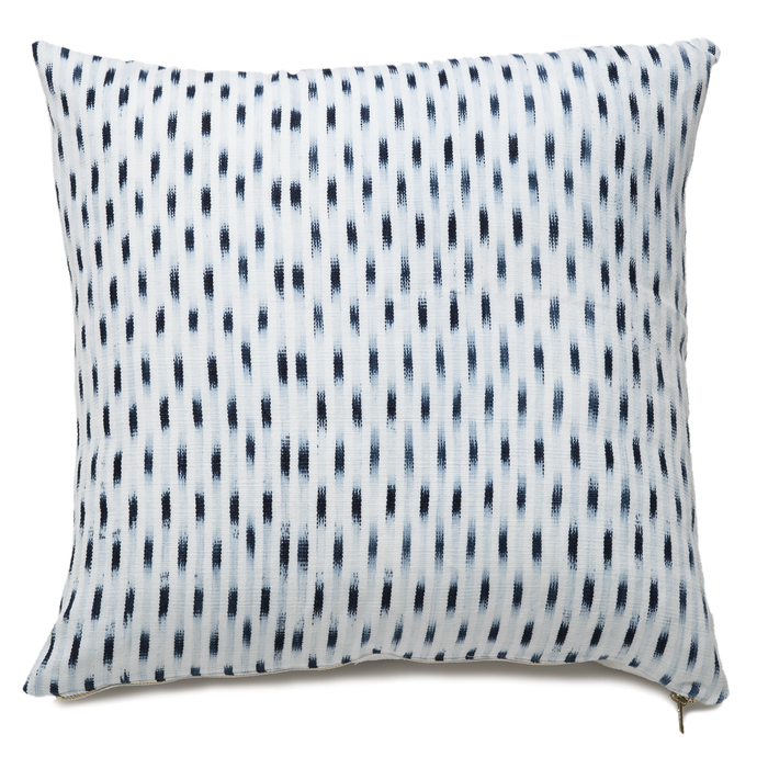 Ikat Pillow White Two Pillow Intiearth 