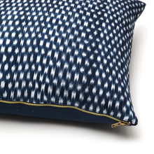 Load image into Gallery viewer, Ikat Pillow Indigo Pillow Intiearth 
