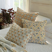 Load image into Gallery viewer, Zoya - Hand Block-printed Linen Pillowcase (Brown) Soil to Studio 
