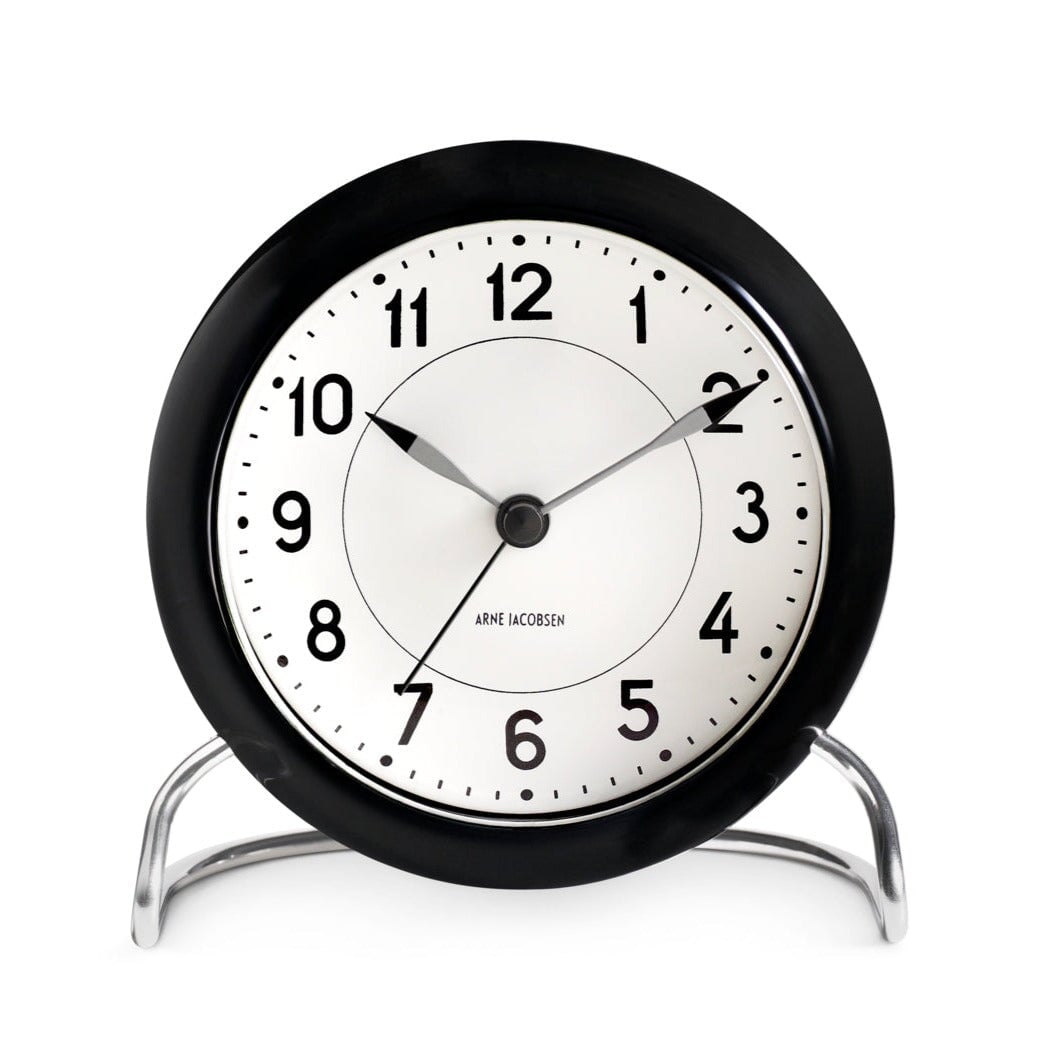 Station Table Clock Clocks Arne Jacobsen White/Black 