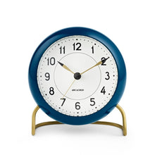 Load image into Gallery viewer, Station Table Clock Clocks Arne Jacobsen Teal 
