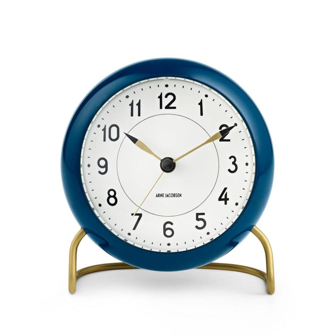 Station Table Clock Clocks Arne Jacobsen Teal 