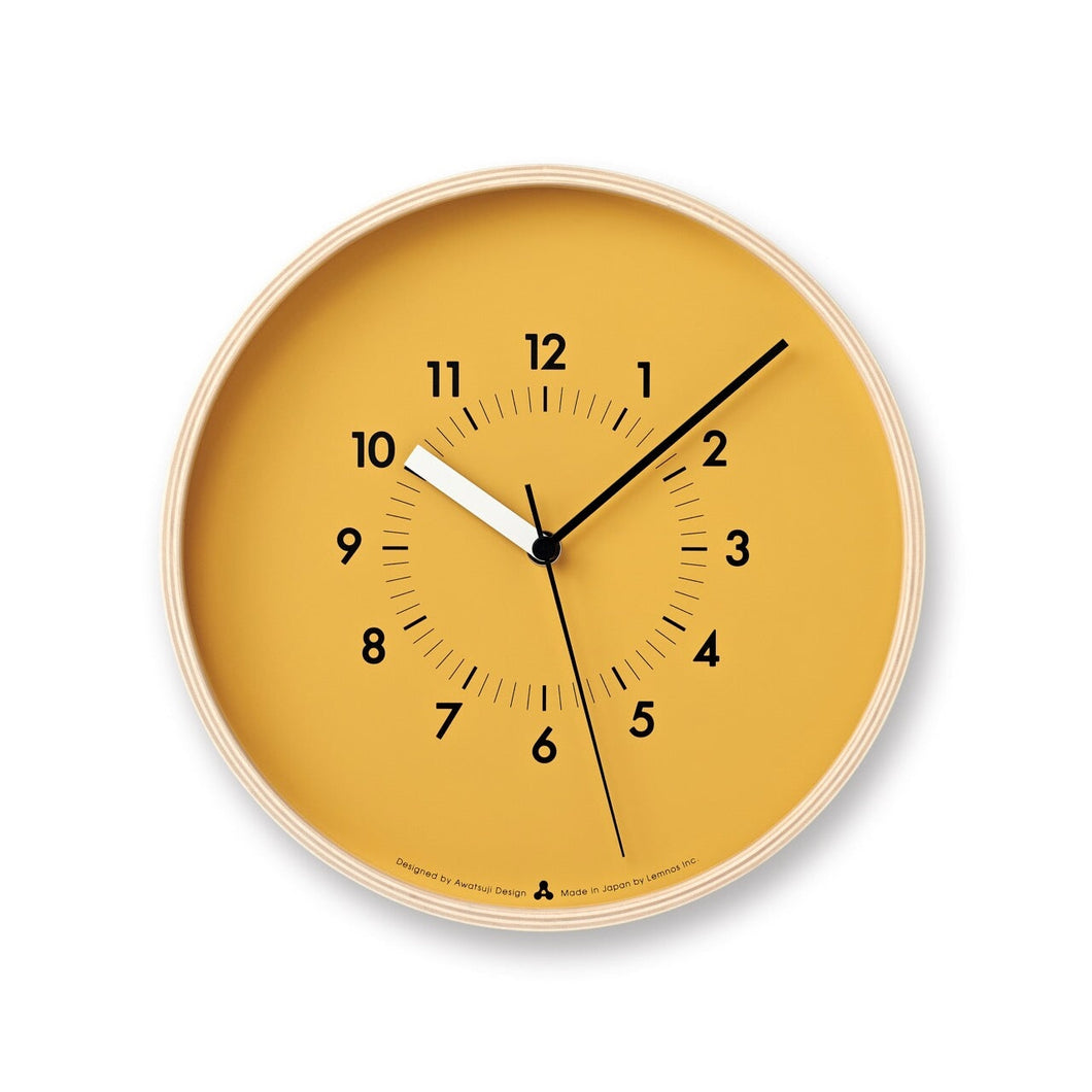 Soso Clock Clocks Lemnos Orange 