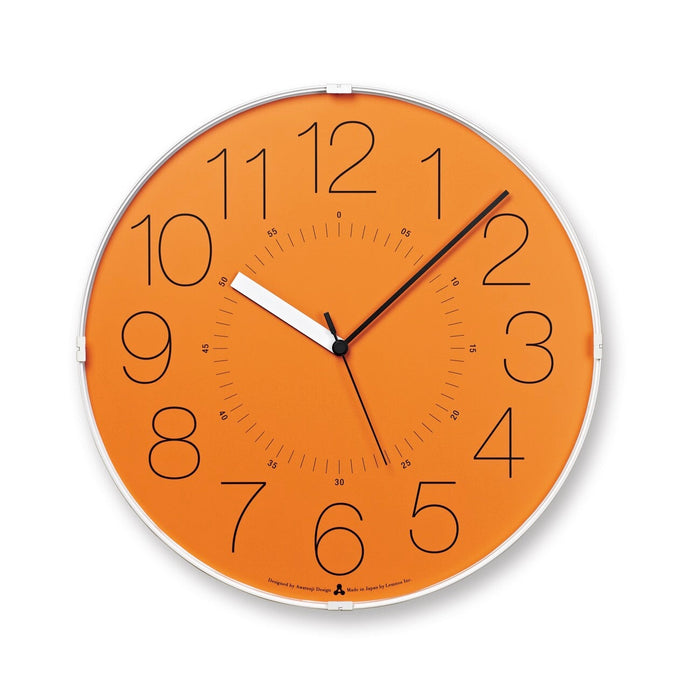 Cara Clock Clocks Lemnos Orange 