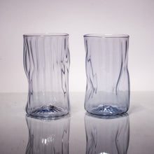 Load image into Gallery viewer, Wabi Sabi Water Glass set of 2 CUPS &amp; GLASSES Andrew Iannazzi Glacier Blue 
