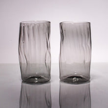 Load image into Gallery viewer, Wabi Sabi Water Glass set of 2 CUPS &amp; GLASSES Andrew Iannazzi Smoke Grey 
