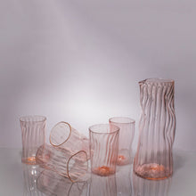 Load image into Gallery viewer, Wabi Sabi Water Pitcher + set of 5 glasses CUPS &amp; GLASSES Andrew Iannazzi Cherry Blossom 
